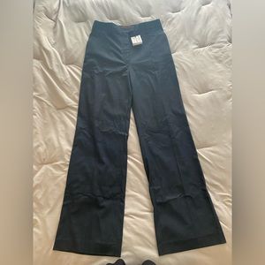 NWT Altuzarra Blue Wool-Style Slacks Size FR 42/ US 10